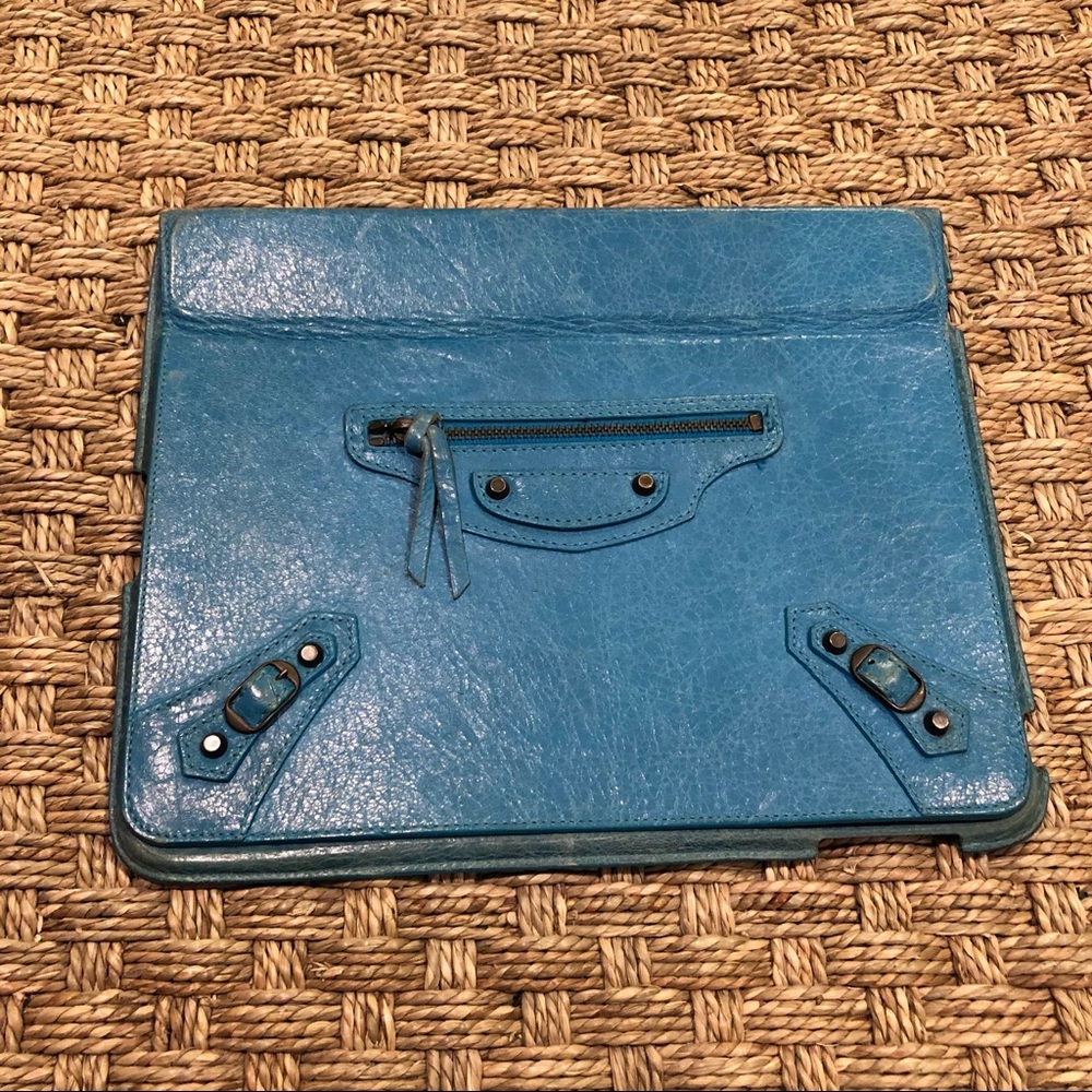 Blue Balenciaga iPad Case